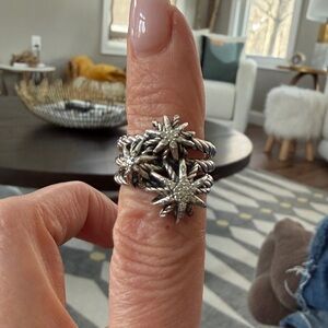 David Yurman Starburst Cluster Ring size 6